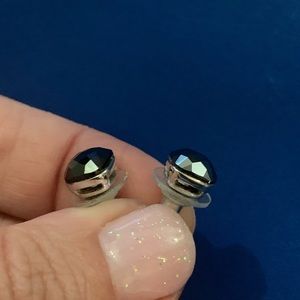 Swarovski Black and Silver Earrings